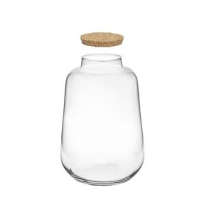 VASO VETRO CON TAPPO SUGHERO  H30 D21 CM  (Cod. 40987-01)