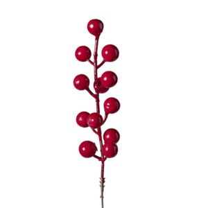 24 PZ. RAMETTO BACCHE  rosso (Cod. 40758-01)