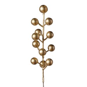24 PZ. RAMETTO BACCHE  oro (Cod. 41096-01)
