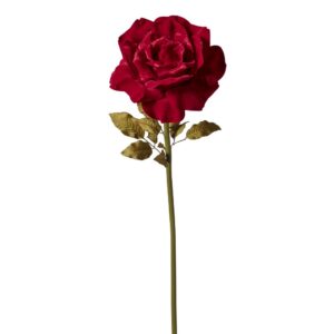RAMO ROSA VELLUTO 37X37 H116 CM rosso (Cod. 41062-01)