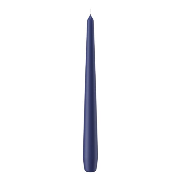 SET 12 CANDELE CONICHE H25 D2,5 CM blu-scuro (Cod. 9872-53)