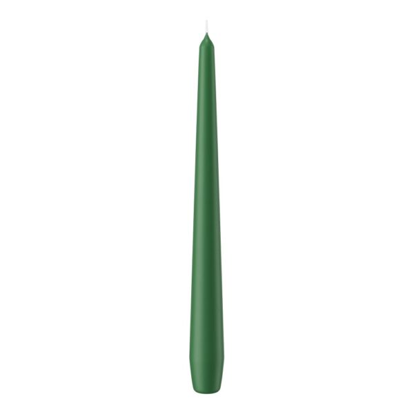 SET 12 CANDELE CONICHE H25 D2,5 CM verde-scuro (Cod. 9872-31)
