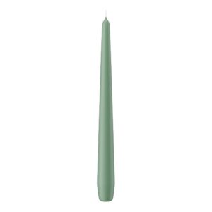 SET 12 CANDELE CONICHE H25 D2,5 CM verde-reseda (Cod. 9872-32)