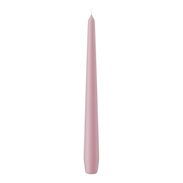 SET 12 CANDELE CONICHE H25 D2,5 CM rosa (Cod. 9872-34)