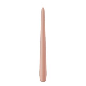 SET 12 CANDELE CONICHE H25 D2,5 CM rosa-cipria (Cod. 9872-35)