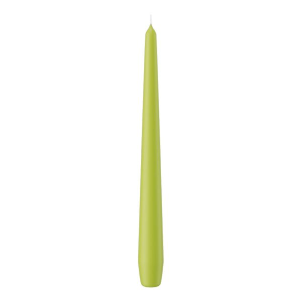 SET 12 CANDELE CONICHE H25 D2,5 CM verde-mela (Cod. 9872-38)