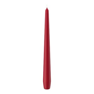 SET 12 CANDELE CONICHE H25 D2,5 CM rosso-scuro (Cod. 9872-39)