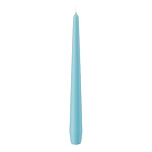 SET 12 CANDELE CONICHE H25 D2,5 CM turchese (Cod. 9872-40)