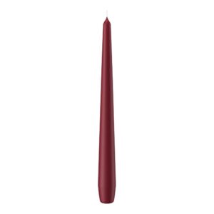 SET 12 CANDELE CONICHE H25 D2,5 CM bordeaux (Cod. 9872-52)