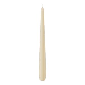 SET 12 CANDELE CONICHE H25 D2,5 CM crema (Cod. 9872-43)