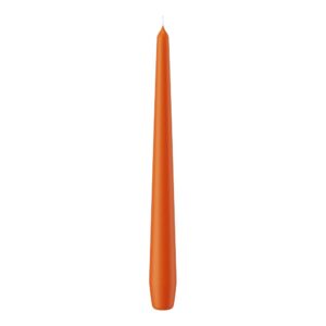 SET 12 CANDELE CONICHE H25 D2,5 CM arancione-albicocca (Cod. 9872-45)