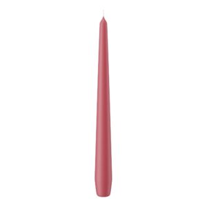 SET 12 CANDELE CONICHE H25 D2,5 CM rosa-antico (Cod. 9872-49)