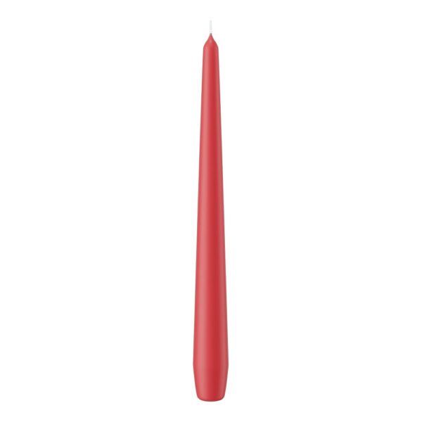 SET 12 CANDELE CONICHE H25 D2,5 CM lampone (Cod. 9872-56)