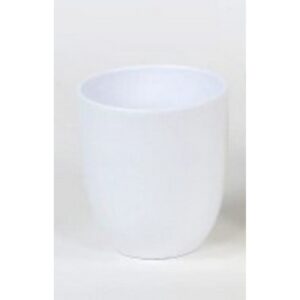 SET 6 PZ.  PORTAVASO CERAMICA PER VASO D12 TONDO bianco-opaco (Cod. 40868-01)