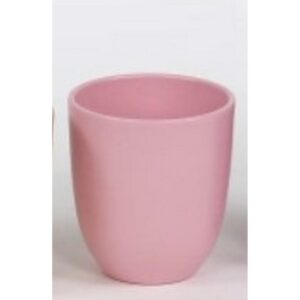 SET 6 PZ. PORTAVASO CERAMICA PER VASO D12 TONDO rosa-opaco (Cod. 40868-02)