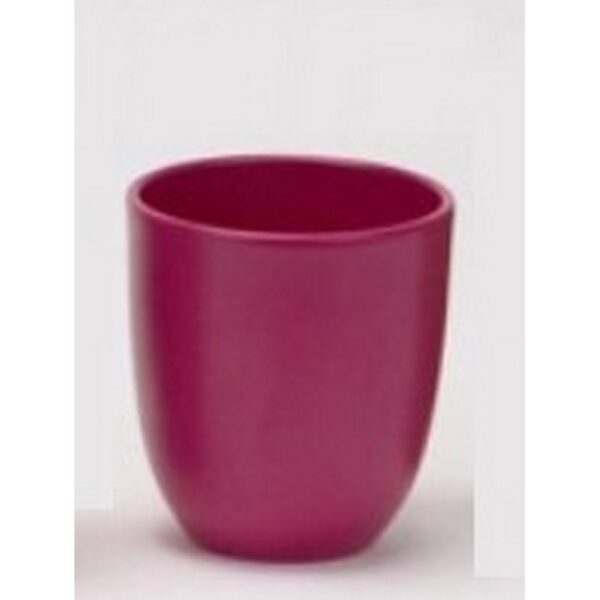 SET 6 PZ. PORTAVASO CERAMICA PER VASO D12 TONDO fucsia (Cod. 40868-03)
