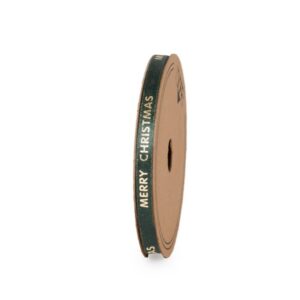 NASTRO CARROLL MERRY CHRISTMAS 10MM 30MT verde-scuro (Cod. 40924-01)