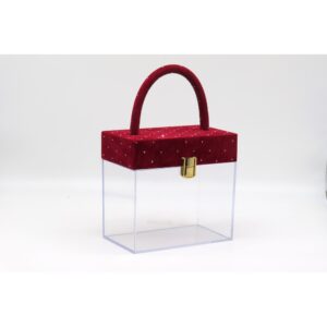 BORSETTA PLEXI 17X10 H16 CM rosso (Cod. 40759-03)