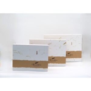 SET 3 PZ. SCATOLA NATUR 23X17X6,5 - 26X19X8- 29X21X9,5   (Cod. 40762-01)