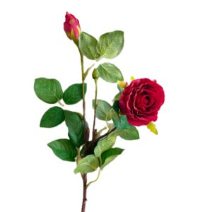 ROSA SINGOLA 1 FIORE 1 BOCCIOLO H52 CM rosso (Cod. 40804-01)