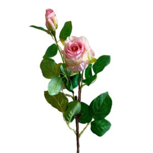 ROSA SINGOLA 1 FIORE 1 BOCCIOLO H52 CM rosa (Cod. 40804-04)