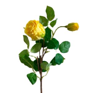 ROSA SINGOLA 1 FIORE 1 BOCCIOLO H52 CM giallo (Cod. 40804-05)