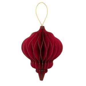DECORAZIONE CARTA DA APPENDERE D40 CM bordeaux (Cod. 40929-01)