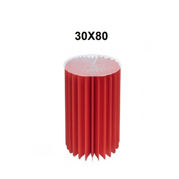 COLONNA CARTA 180GR CON BASE PLEXIGLASS 30X80 CM rosso (Cod. 39816-03)