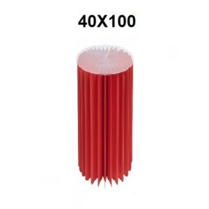 COLONNA CARTA 180GR CON BASE PLEXIGLASS D40 H100 CM rosso (Cod. 39817-03)