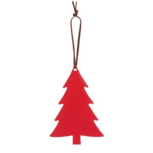 SET 6 PZ. ALBERO DA APPENDERE 10X10 CM rosso (Cod. 40883-02)