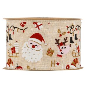 PP73 NASTRO BABBO NATALE E RENNE MM63 X MT10  (Cod. 40779-01)