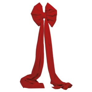 FIOCCO VELLUTO CON CODA LUNGA CM 48X48 H170 rosso (Cod. 40786-02)