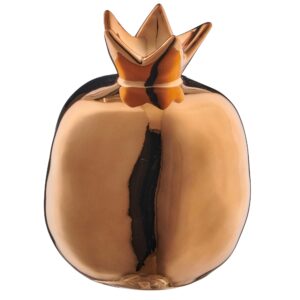 MELOGRANO IN CERAMICA 11X11X13,5 CM bronzo (Cod. 41039-02)