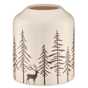 VASO PORCELLANA NATALIZIO 13X13X15,5 CM bianco (Cod. 40939-01)