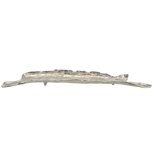 VASSOIO ALLUMINIO CM 82X13X6  argento (Cod. 40953-02)
