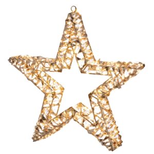 STELLA METALLO 500LED 50X8X50 CM CON TIMER 6 ORE  (Cod. 40958-01)