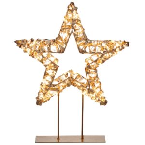 STELLA METALLO CON BASE 400LED 39X46X11 CM TIMER 6 ORE  (Cod. 40959-01)