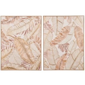 1 PZ. QUADRO FOGLIE DORATE 60X80X3,5  (Cod. 40966-01)
