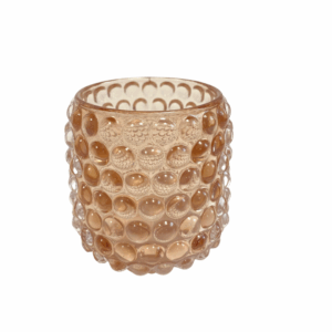 PORTA TEALIGHT IN VETRO D8 H8 CM  rosa (Cod. 40620-03)