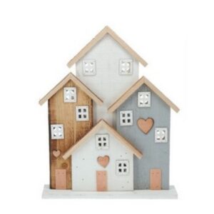 CASETTA LEGNO LED CON BATTERIA 41 CM azzurro (Cod. 40631-02)