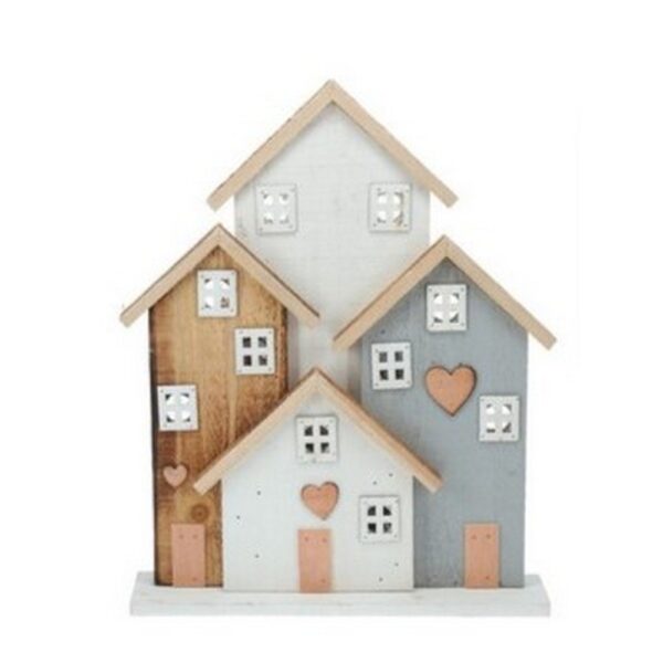 CASETTA LEGNO LED CON BATTERIA 41 CM azzurro (Cod. 40631-02)