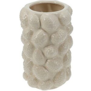 VASO CERAMICA PIGNE 23 CM bianco (Cod. 40660-02)