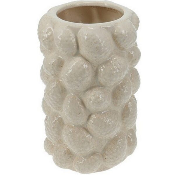 VASO CERAMICA PIGNE 23 CM bianco (Cod. 40660-02)
