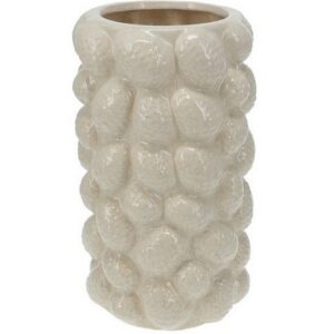 VASO CERAMICA PIGNE 28 CM bianco (Cod. 40661-02)