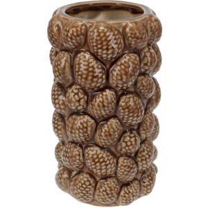 VASO CERAMICA PIGNE 28 CM marrone (Cod. 40661-01)