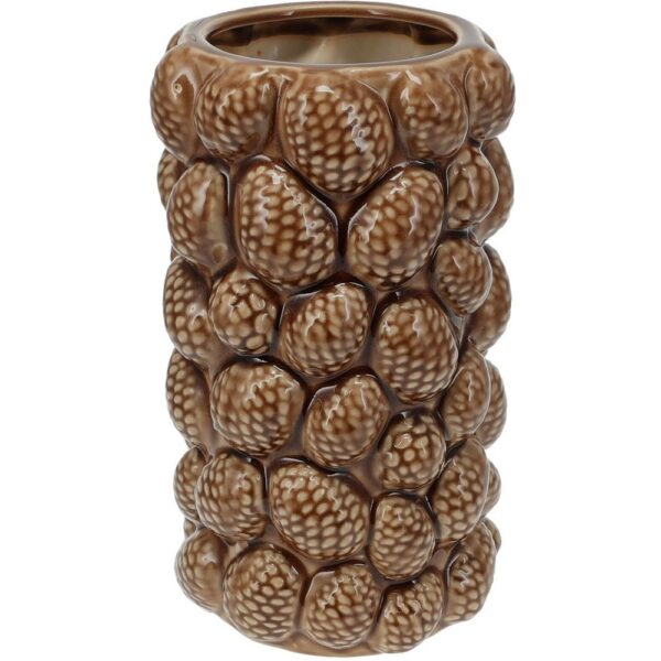 VASO CERAMICA PIGNE 28 CM marrone (Cod. 40661-01)