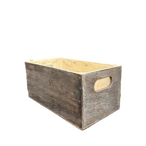 CASSETTA LEGNO RETTANGOLARE 22X12 H10 CM grigio (Cod. 40591-01)