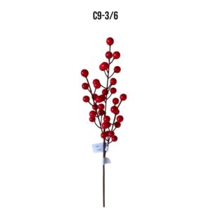 SET 12 PZ. RAMO BACCHE  rosso (Cod. 41033-01)