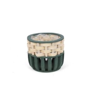 CESTO VILNIUS D22 H19,5 CM verde (Cod. 40745-01)