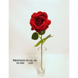 RAMO ROSA VELVET 42 CM rosso (Cod. 40919-01)